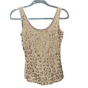 Cache Textured Gold Muscle T